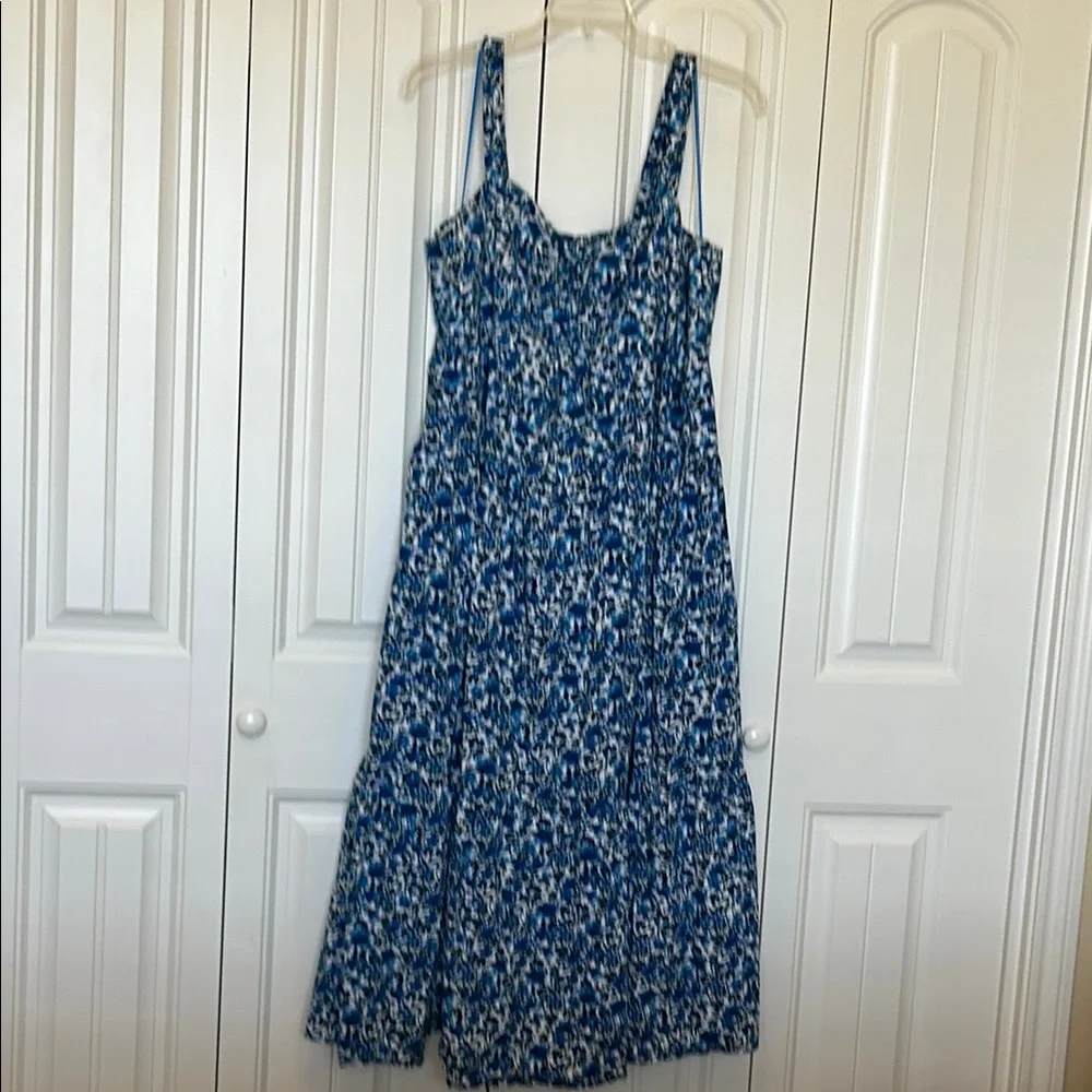 Terra & Sky Blue and White Floral Maxi Dress 2X - Picture 1 of 6